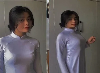 Nữ sinh áo dài mông tròn phê đê mê